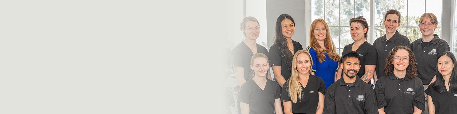 Group of employees smiling from Cypress Ridge Care Center