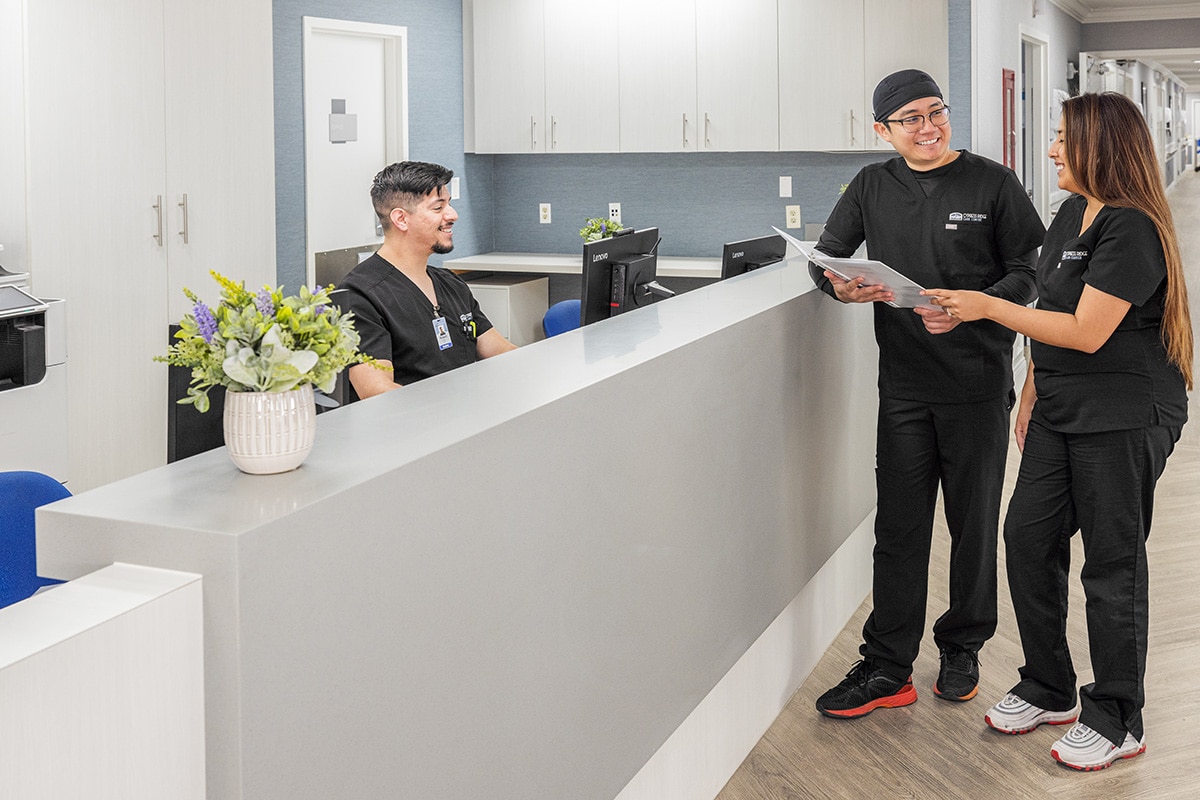 Nurses talking at Cypress Ridge