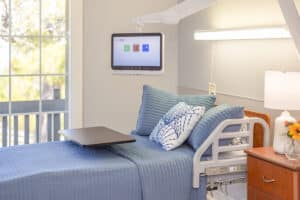 A patient's room at Cypress Ridge