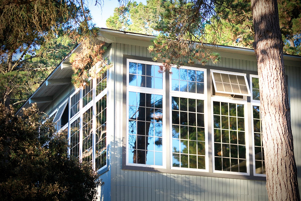 Outside windows of the building at Cypress Ridge