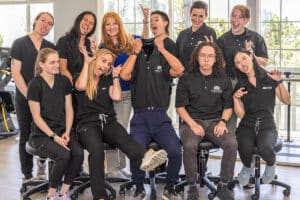 A silly photo of all of the nurses at Cypress Ridge